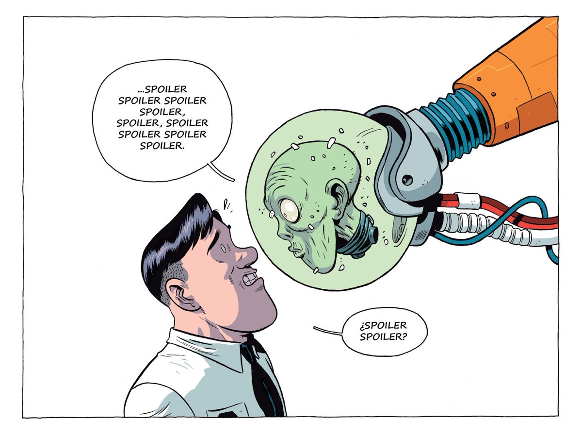 Sehio_Spiegel's tweet photo. ¡UNIVERSO!, de @AlbertMonteys. El mejor pack de viñetas.

En @PanelSyndicate podéis haceros con la versión digital. Vosotros ponéis un precio proporcional a lo buenas/malas personas que sóis.

@Astiberri se encarga del papel.

(he cambiado los textos por spoiler)

#Monteys
#Comic https://t.co/HZ1j8fqX3K