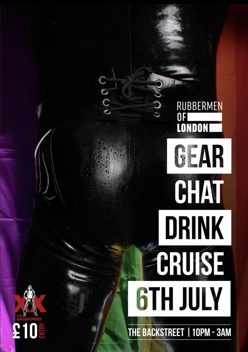 Tonight is <a href="/RubbermenLondon/">Rubbermen of London</a> Pre Pride night <a href="/BackstLondon/">The Backstreet</a> 

Time to get the Pride 🌈 Party started! 🐷