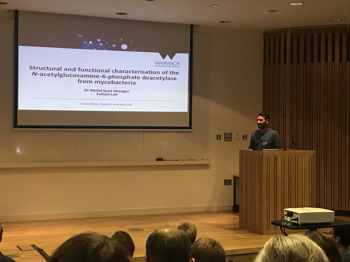 Collette Guy (@colletteguy) on Twitter photo Great talk from <a href="/Ahanger_MS/">Dr.Mohd Syed Ahanger</a> from @DrLizF lab today at #acidfastclub on structure and function of mycobaterial NagA Great talk from <a href="/Ahanger_MS/">Dr.Mohd Syed Ahanger</a> from @DrLizF lab today at #acidfastclub on structure and function of mycobaterial NagA