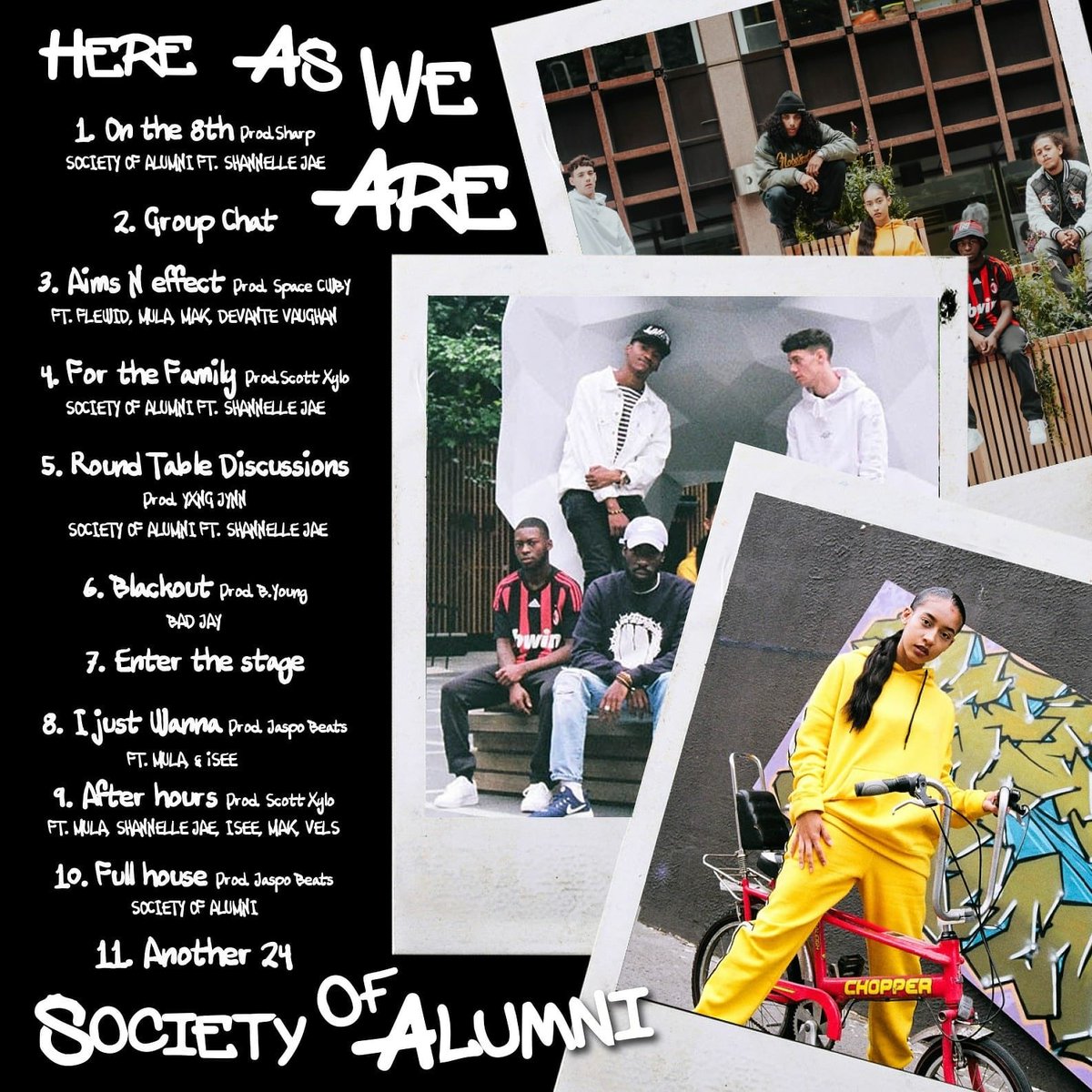 flewidsoa's tweet image. @societyofalumni Presents:

‘HERE AS WE ARE’ | OUT NOW 

ON ALL STREAMING PLATFORMS 

Link: lnk.to/SocietyofAlumni #SOA #HAWA #NewMusic #HipHop #London