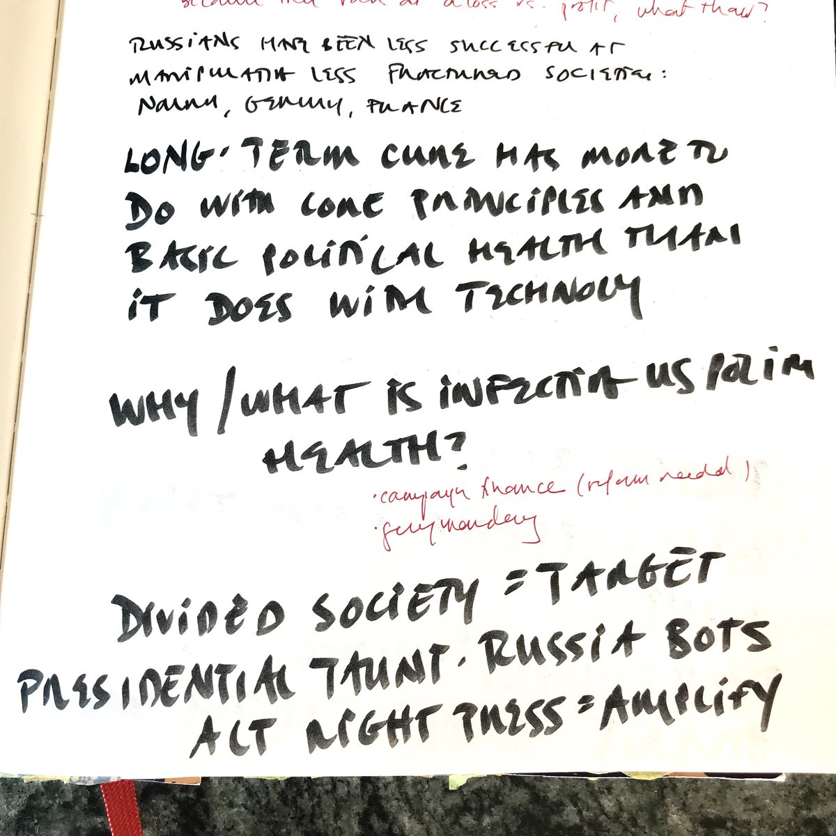 Evalyn7's tweet photo. Going over my notes from #reading @GenMhayden #book #AssaultOnIntelligence. A definite #mustread #data #information #journalism #truth #misinformation https://t.co/X8P00teIEW
