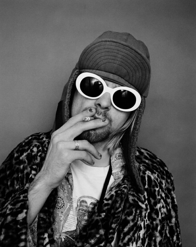 Kurt Cobain right before he committed suicide in 1994.