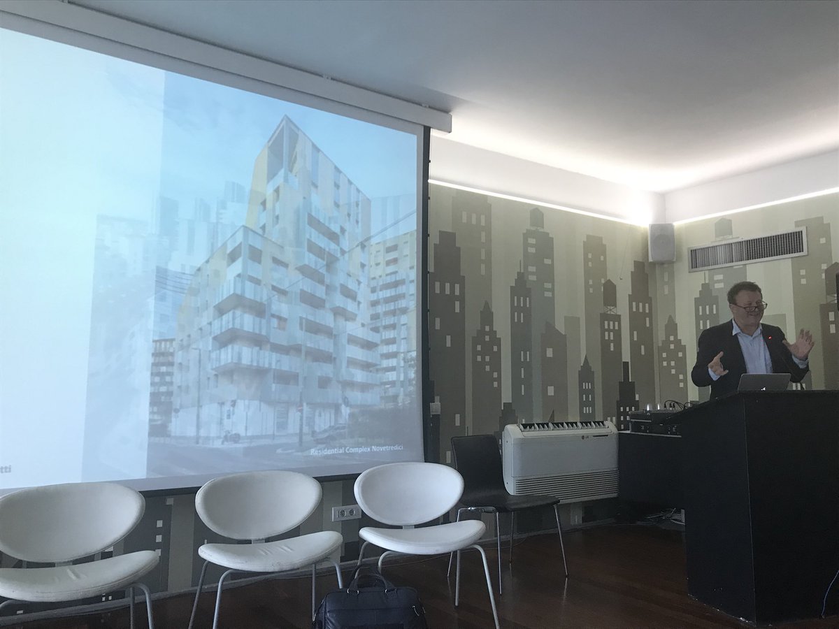 Laterizio's tweet photo. All’Assemblea #Andil2018 #CinoZucchi si interroga su come generare qualità nell’#architettura oggi! https://t.co/kWmk2BPtM6