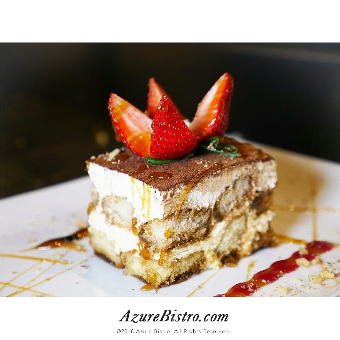 AzureBistro's tweet photo. Today's Chef Special we will be serving an Azure Style Philly Cheese Sandwich with Sliced Roast beef,Roasted Bell peppers,Melted Provolone Cheese, &amp; Mayo Spread on a Toasted Bun. Our Soup Du Jour is Chicken Tortilla Soup. 

Pictured we have our Tiramisu #eatlocal #rgvfood #Azure https://t.co/TIPwJZX8uO