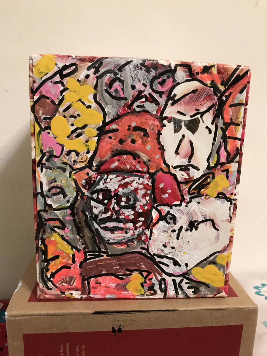 starcries's tweet photo. Box of Faces. Original artwork By Stephen J. Kalinich #stephenjkalinich #stephenkalinichart #originalartwork #poetpainter #spokenword #storytellers #inspiration #Paint #PaintExperiment #Faces #BoxArt https://t.co/Qdu4vz4LTj