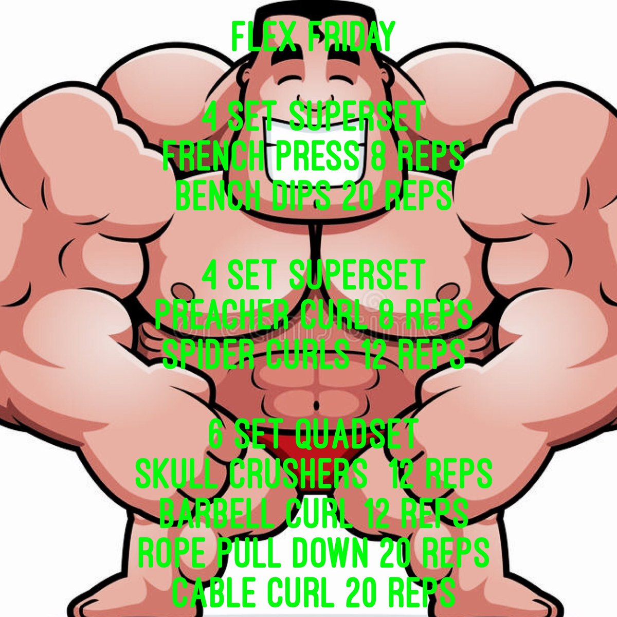 FindYour_Fit's tweet photo. Get Buff 
#flexfriday #armworkout #freeworkout #gains #FindYourselfFitness https://t.co/1yQjv1IQF6