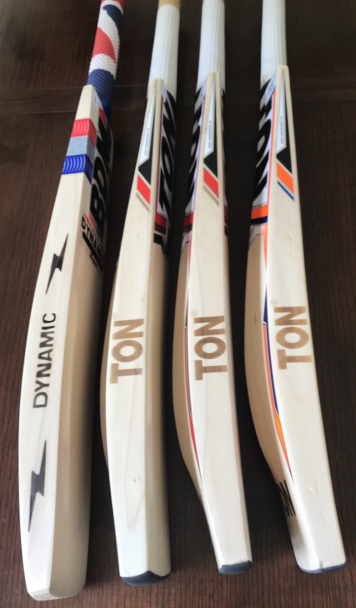 Allthegear99's tweet photo. Beautiful new #Cricket #Bats in stock from BDM and SS Ton. Lovely weights too, ranging from 2lb 7oz to 2lb 9oz. Each one with a fullish profile, nice pickup and superbly balanced.
#TCS #BestBatsAlways #LightWeights #BestPrices #BigEdges #ThickBats https://t.co/lCJI55YdO1