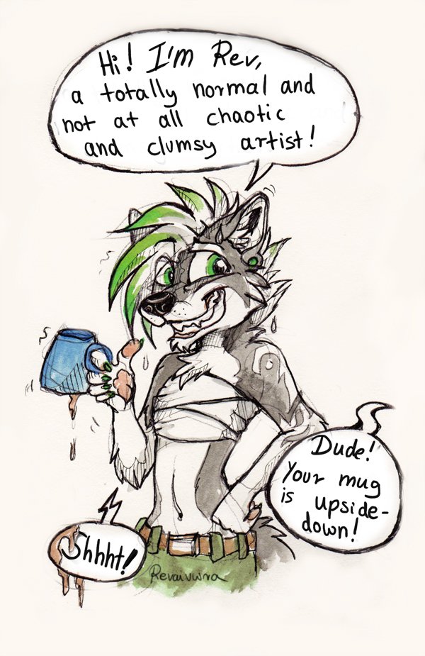 Revaivwra's tweet photo. 15/30 #dailyuploadchallenge
Wohooo! I'm halfway through! woop woop
For several reasons i needed a drawn introduction and this is what my mind came up with...
....according to my friends it pretty much sums me up in one picture ^^;
#art #doodle #revaivwra #artist https://t.co/8mwIMP7OnR