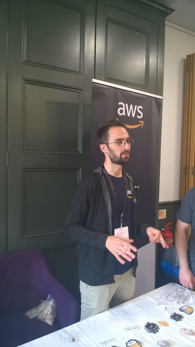BrianLinuxing's tweet image. #AWS at #serverlessLDN with @alex_casalboni