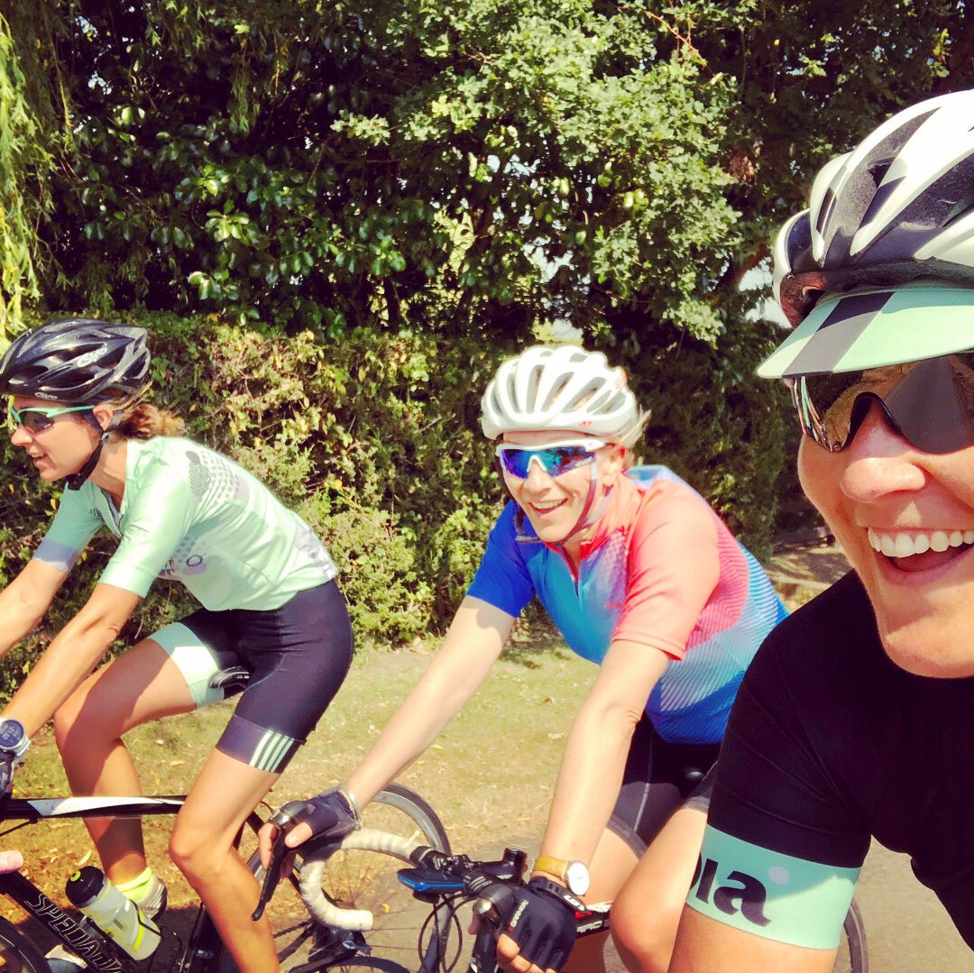 Bia_Cycling's tweet photo. Super fun #FunkySockFriday this morning with the group. The weather is such a treat at the moment - why would you NOT want to be out with your mates on your bike!? 

#FridayRideday #cycling #justride #lovetheride #cyclingshots #bikelife #girlpower #thepowerofℹ️ https://t.co/c1nC2ZlUaJ