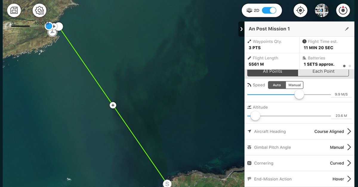 FIRST FLIGHT An Post has just carried out Ireland’s first ever autonomous parcel delivery from mainland to island using a drone. Just after 3.30pm on Thursday we delivered a parcel by drone from Roonagh Pier in Mayo to Clare Island #DeliveringTheFuture