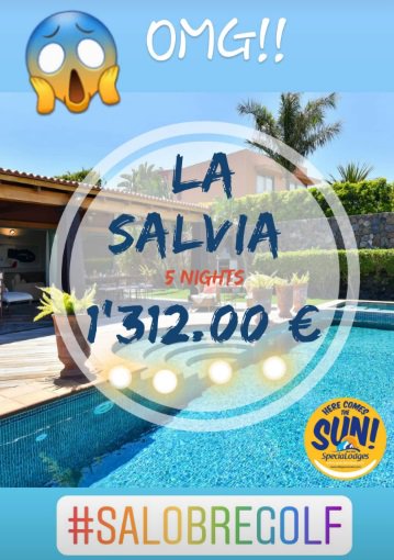 VillaCanaryIsla's tweet image. Villa La Salvia 5 nights from 8 to 13 July  1,312 euros
Villa La Salvia 5 noches del 8 al 13 de Julio por 1.312 euros
Maspalomas Gran Canaria Salobre Golf
#villagrancanaria #luxuryapartment #sharedpool #beachplease  #grancanaria #grancanariaholiday #canaryislands #beachfront