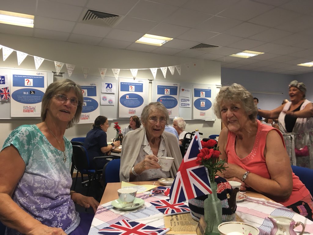 slb306's tweet photo. #NHS80 Fab turnout today. Live music, patients, families,carers and staff all together to celebrate. Thank you @kerryt7 & Sally for organising and Fourteas and Tesco for sponsoring! @QAHospitalNews @mckinneyemma @Clairedyson77 @ruthcarter_16 @FieldLindafield @MCubbonNHS https://t.co/Rt20GYvXRP