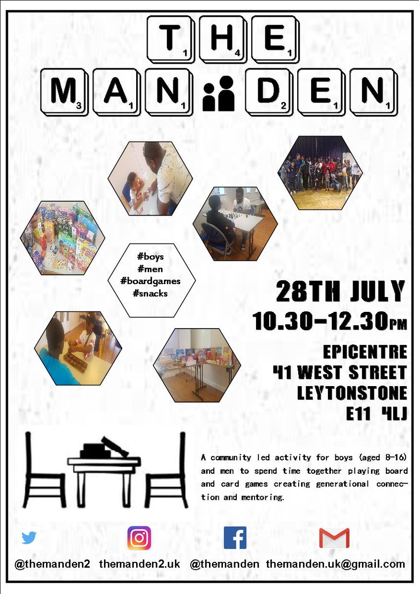 Inviting all the young men and even the male teachers from your schools: <a href="/DownsellPrimary/">Downsell Primary</a> <a href="/BuxtonFutures/">Buxton Futures</a> <a href="/gmatschool/">GeorgeMitchellSchool</a> <a href="/JennyHammondE11/">Jenny Hammond School</a> <a href="/dawlish/">elin</a> <a href="/NorlingtonSch/">Norlington School</a> <a href="/chobhamacademy/">Harris Academy Chobham</a> 
If u would like 2hold a session in your school 2bring the male community in your school together- DM us!