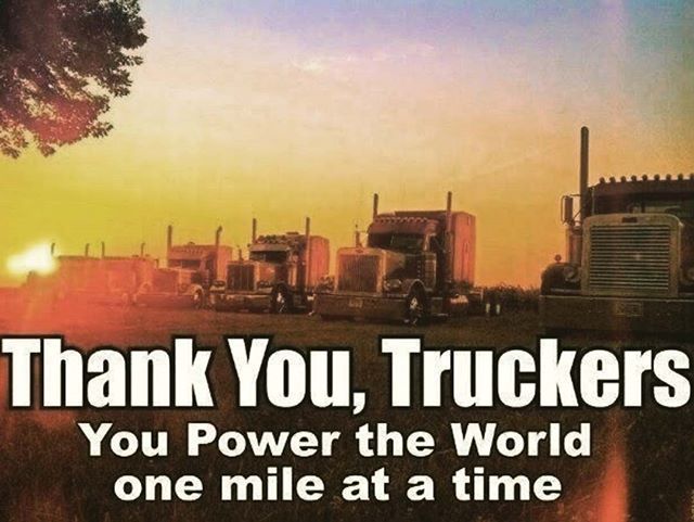 Drive4Enspiren's tweet photo. Thank you Truckers, Powering the World one Mile at a time!
*
*
*
#thankatrucker #onemileatatime #owneroperator #drivers #weappreciateyou #keeptruckin #selfdispatch #negotiateyourrate #beyourownboss #createyourschedule #premierotrprovider https://t.co/q4qCXlSNds