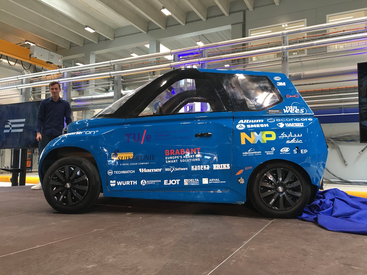 EconCore's tweet photo. World’s first circular car: bio-based, 100% renewable, fully electric! Chassis built with the help of EconCore’s technology. #proudsponsor https://t.co/yL54LkrYts