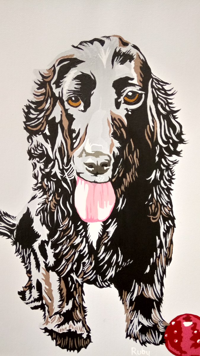 bearinminduk's tweet photo. Pet portraits for the home. A perfect keepsake of the beloved family pet and hand painted by me. #petportraits #madeinstokeontrent #britishmade #canvaspainting #loveyourpet #dogportraits #acrylicpainting https://t.co/xvBvgyPNJD