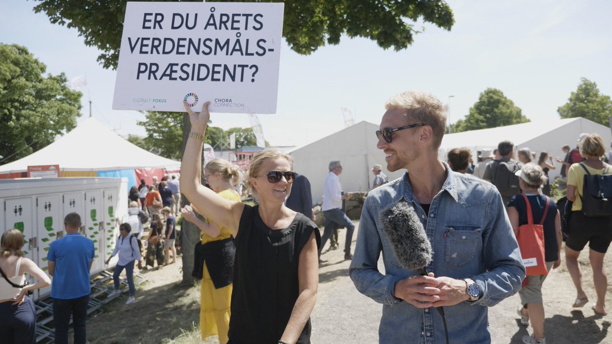 Choraconnection's tweet photo. Vi fandt årets verdensmålspræsident på Folkemødet på Bornholm. Det kom der denne film ud af: https://t.co/XQJ7c6sK74 https://t.co/SSMnC5wNhT