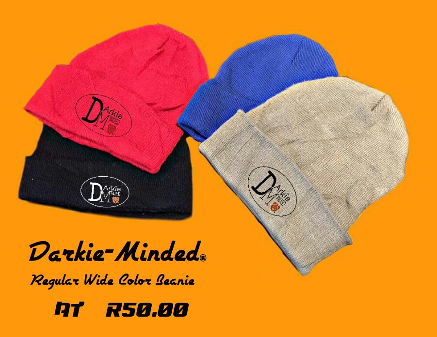 DarkieMinded's tweet photo. Wide Range Of Color Graded, Darkie-Minded 🐶 Beanie Hats available now to persons residing around Soweto &amp; Johannesburg. 💌 Pre-Order Yours Via WhatsApp +27 63 039 1820. For more info Email: LozoloEnt@gmail.com ✉. Merch soon to be available nationwide 💯 https://t.co/lOFAFtrSss