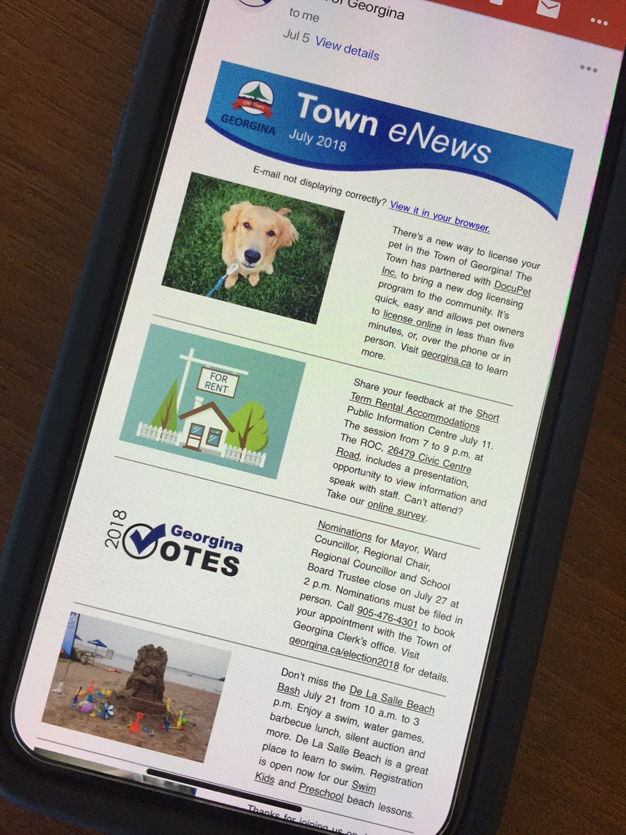 Town Of Georgina On Twitter The July Enews Is Out