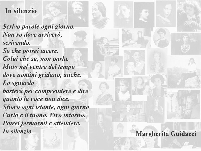 #margheritaguidacci #poesia #insilenzio #scrittrici #letteraf #n13 #recuperi #riscoperte #novecentoitaliano