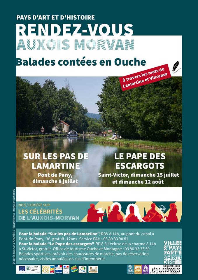 À NE PAS MANQUER ! 🗣️ Le 8 juillet, découvrez les merveilleux #paysages de la Vallée de l'#Ouche à travers les yeux de #Lamartine ! 👀 Rendez-vous à 14h à Pont-de-Pany pour vivre une visite #ludique et #interactive unique ! 👏
 + d'infos 👉 : pah-auxois.fr/celebrites-en-…
