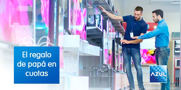 azuldominicana's tweet photo. Tus clientes pueden pagar con sus tarjetas en varias cuotas, a través de tus terminales de AZUL. 💳😉 

#PagosConCuotas #Cuotas #Tarjetas #PagoConTarjeta #Ventas #Verifone #Verifon https://t.co/go7LRYy919