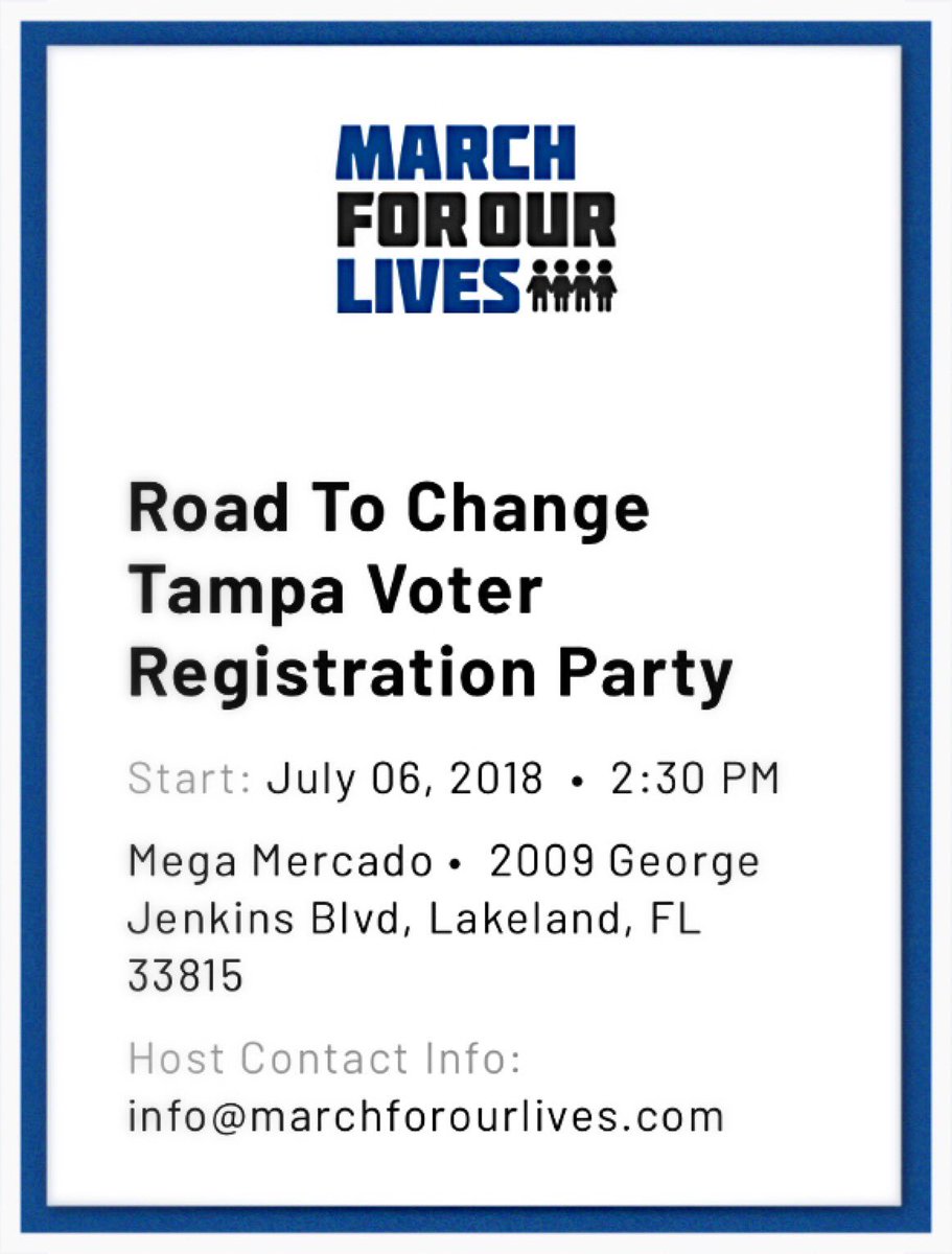 FLBlueWave's tweet image. #HappeningToday *Please note this is the correct address. The Ledger article was incorrect. @AMarch4OurLives @Emma4Change @upcycledjane @krassenstein @Adam4Florida @AndrewLearned @SenBillNelson @GwenGraham @NancyeBlackEdu @Alyssa_Milano @lkldnow