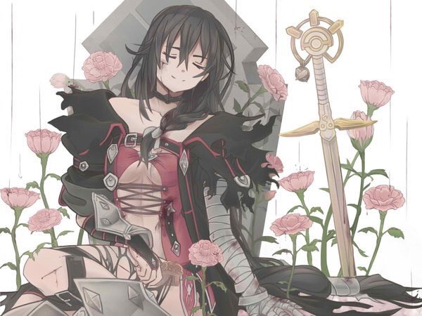 DaemonicVelvet's tweet image. "Heh... well this is where my road stops for me... Finally i... I have no regrets." She said taking in everything once more before she closed her eyes and laid near a grave. #openrp #online