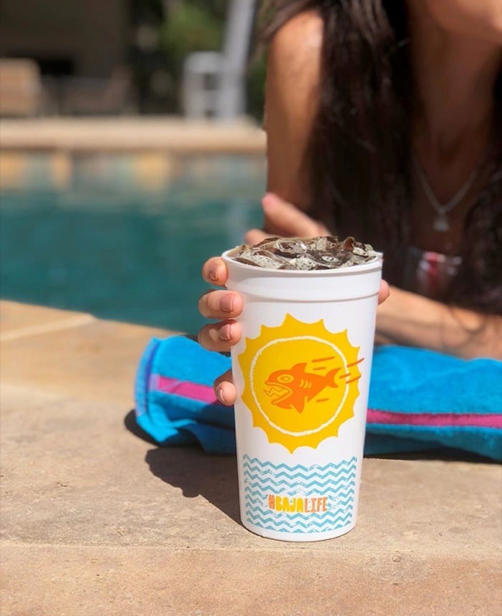 fuzzyswaco's tweet photo. What’s you newest pool accessory? Ours #bajalife souvenir cup with a cold beverage of your choice! #ftswaco https://t.co/wMdL2ELgjt