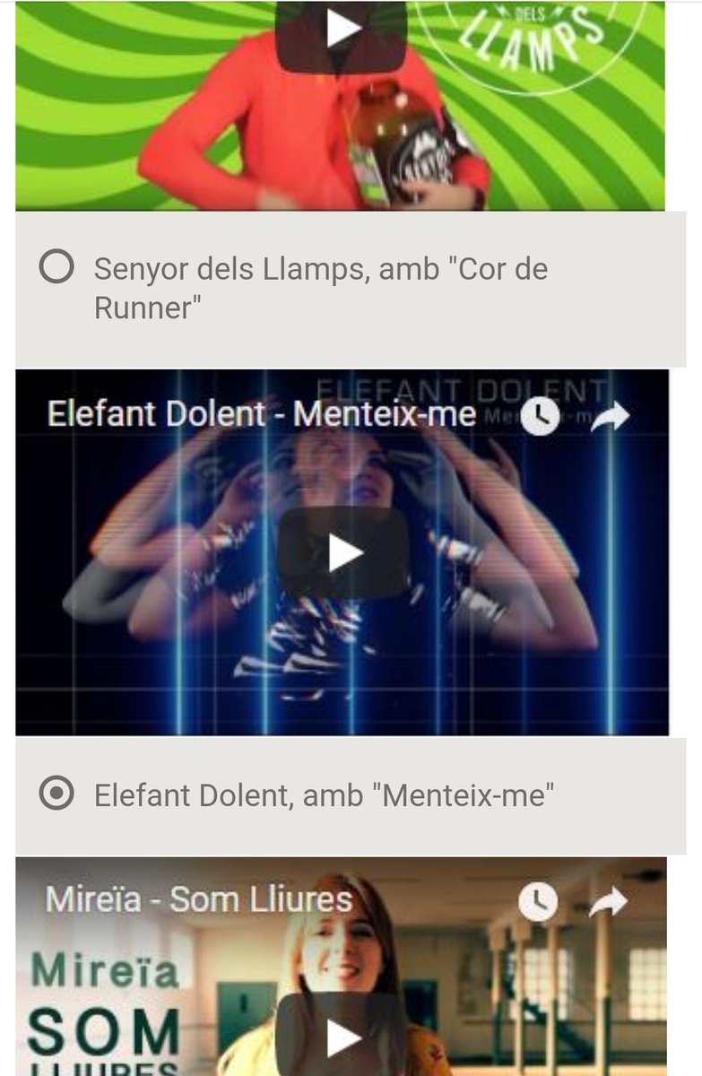 ElefantDolent's tweet photo. Som-hi tots, que ja queda molt poc temps per votar!!! 😬👍

#playlistestiuTV3 @rgbcat #tv3 #elefantdolent https://t.co/8w5emv4Kp9