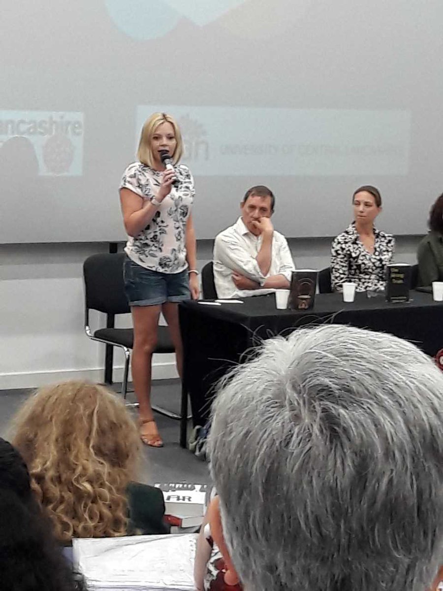 CLHSLib's tweet image. It was very interesting listening to the authors especially Jeremy de Quidt who was very animated. #LBOY2018