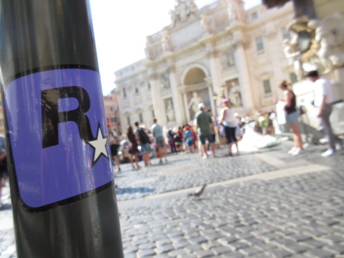 Rockstar San Diego
Fontana di Trevi

(Click to open)

<a href="/RockstarGames/">Rockstar Games</a> #RockstarGames #Stickers #RockstarGamesStickers #StickerBomb #Rome #City