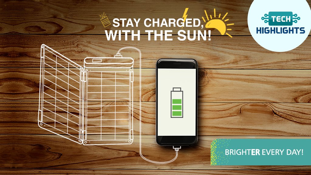 cromaretail's tweet photo. The most natural way to charge your devices – Solar Paper allows you harness solar power & power-up almost any device!
#TechHighlights #Tech #SolarPaper https://t.co/kNWBJBO0cG
