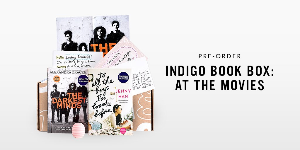 Pre-order our NEWEST Indigo Teen Book Box: At the Movies! Includes a signed copy of To All the Boys I’ve Loved Before and The Darkest Minds, letters from the authors, lip balm and more! Ltd. quantities available. indig.ca/01mXhu