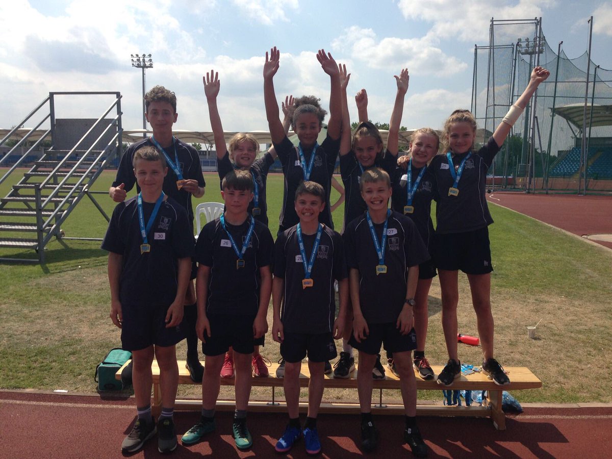 KingswayPE's tweet photo. Gold, Gold, Gold. The year 7 boys and girls athletics teams #lefttheirlegacy today, by winning the Greater Manchester Schools Athletics competition at sports city. Booom💪🏻⚡ https://t.co/PKyJG7HPEn
