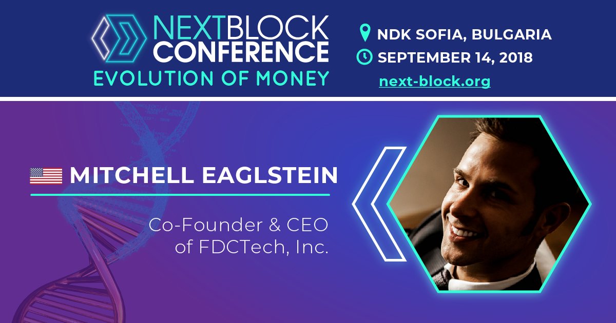 KryptonEvents's tweet photo. Awesomeness on board!

Meet @mitch_eaglstein - Co-Founder &amp; CEO of FDCTech, Inc., moderator of the panel "Digital Assets vs Physical Assets" at NEXT BLOCK Sofia.

Super Early Bird Ticket is waiting for you at https://t.co/ewH1tiAPop

#nextblock2018 #nextblocksofia #awesomeness https://t.co/8erRC4dSIL