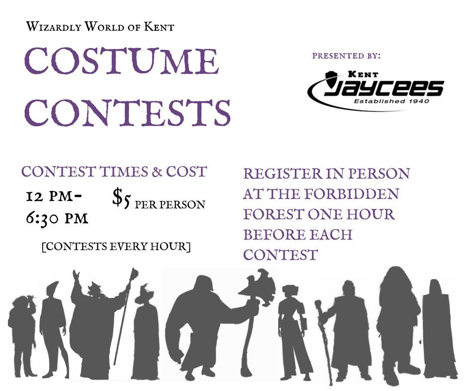 WizardlyKent's tweet photo. Put the finishing touches on your costume today!! Costume Contests 12pm-6:30pm tomorrow at the Forbidden Forest. Presented by the @Kent_Jaycees. #funforall #peoplewatching #cosplay
#theywillblowyourmind https://t.co/lbPpbAX1lk
