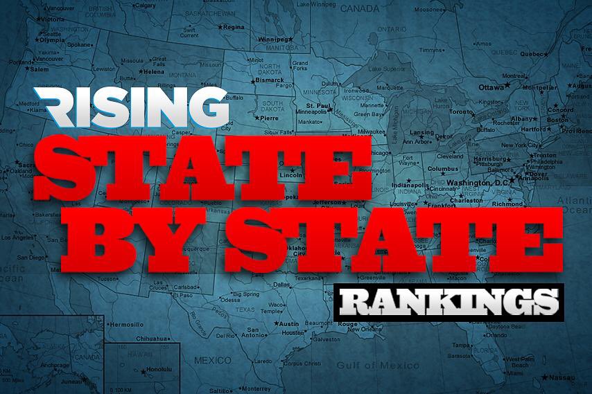 LaxRising's tweet photo. ICYMI: the final Rising State-By-State Rankings for 2018: https://t.co/fuAvNtdiGA #lacrosse #rankings #statebystate #america 🇺🇸 https://t.co/MQJlXqtEYn