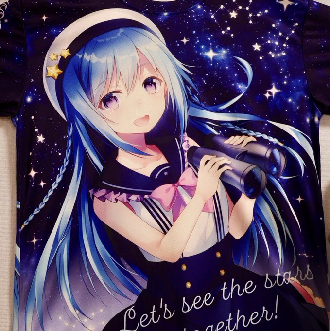 あと単品グッズで個人的にずっと作りたかったフルグラフィックのTシャツを!!
写真では伝わりにくいですが、めちゃくちゃ綺麗に印刷されててうれしい!! 