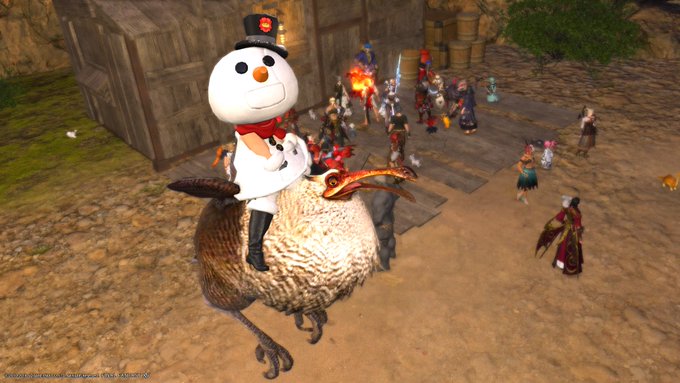 Ff14 ドードーマウントの各種族の乗り方 基本的に大股 ララフェルは許せる
