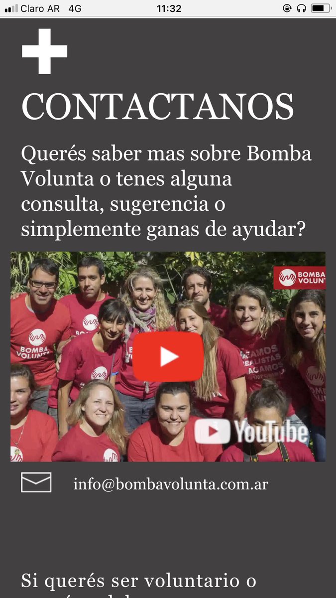 BombaVolunta's tweet photo. Renovamos nuestro sitio web!! 💓👍🏾👏🏾 Te invitamos a visitarlo y conocer más sobre este grupo voluntario que hemos dado en llamar #BombaVolunta 💪🏽💕 SUMATE! Para donar o participar como voluntario 👉🏾 Info@bombavolunta.com.ar 📩 https://t.co/WfWllUWL1A