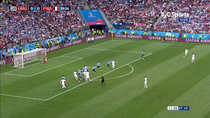 Francia le ganó a Uruguay 2-0 y se mete en la semifinal del Mundial Rusia 2018