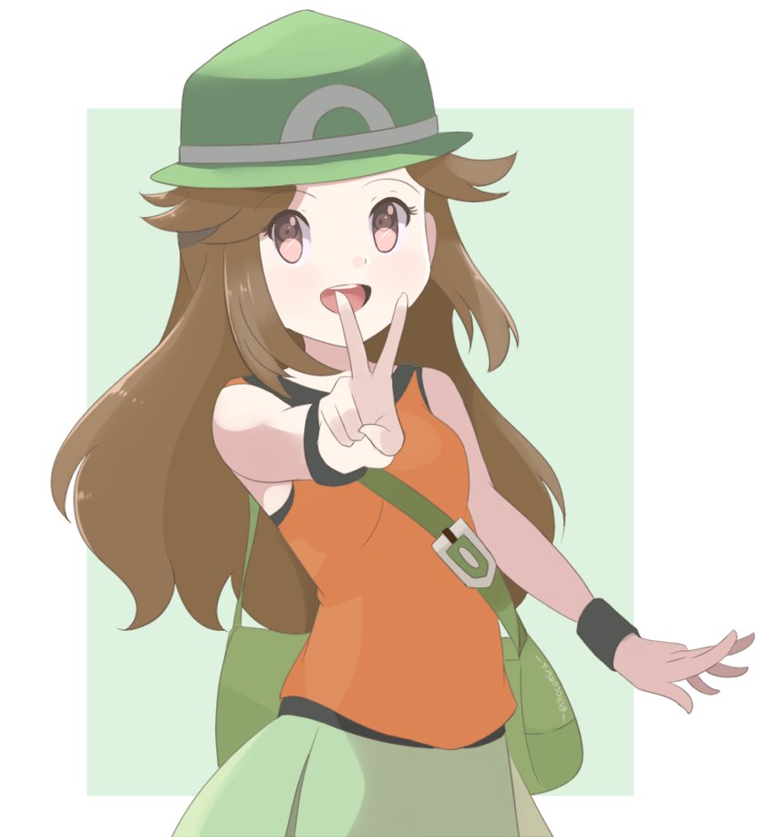 wallpapers Pokemon Trainer Leaf Cute some requested alternate color schemes