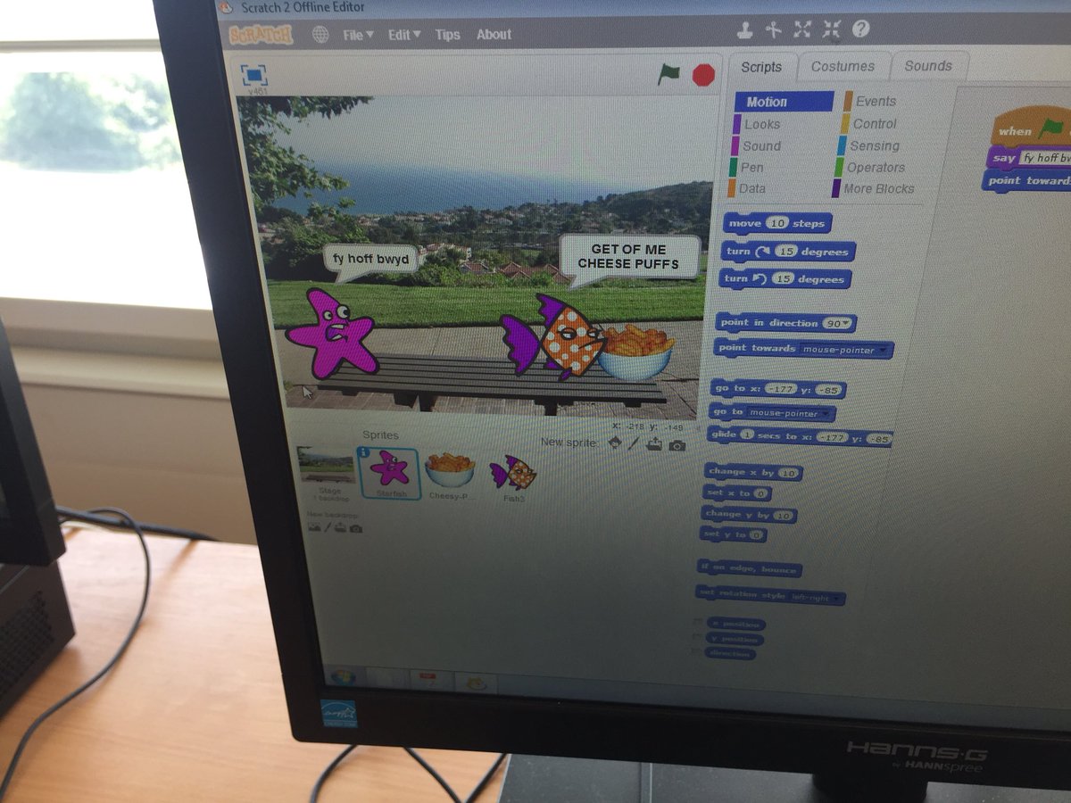 TGChBrynTawe's tweet image. Bach o @scratch prynhawn yma efo blwyddyn 8! #joio #codio