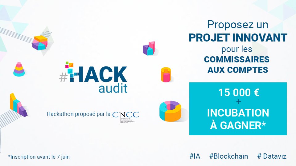 #HACKAUDIT Finale le 12 juillet à Paris ! @oliviergoy <a href="/AudeFredouelle/">Aude Fredouelle</a> @fondateurCO et Matthieu BOUTEILLER sont membres du jury <a href="/CNCC_audit/">CNCC</a> <a href="/ComptaOnline/">Compta Online 💚💜💙</a> <a href="/agorize/">Agorize</a> <a href="/easiware/">easiware</a> <a href="/FredericCampart/">FredericCampart</a> <a href="/MartineBonnier/">Martine Bonnier</a> #IA #blockchain stationnext.com/societes/stati…