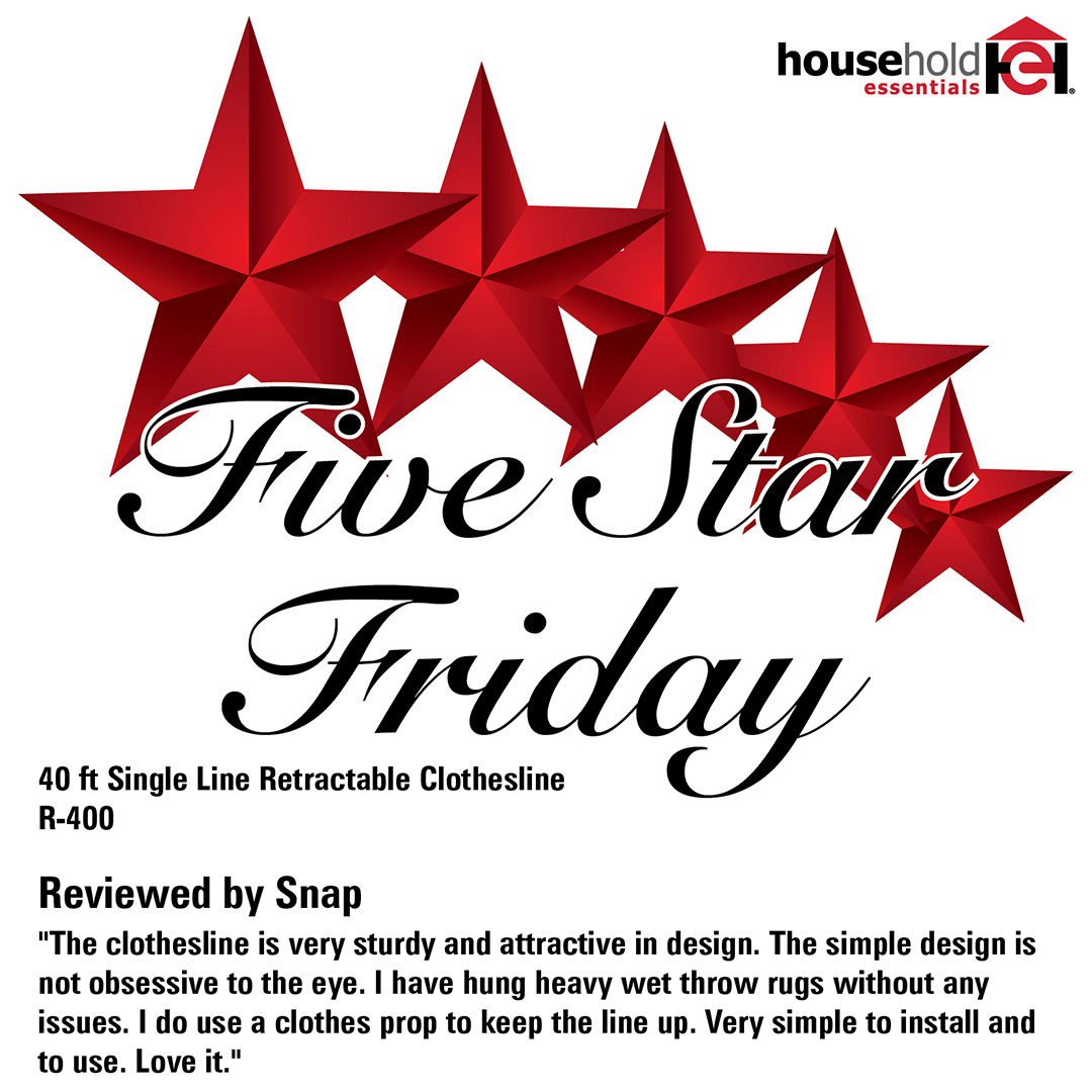 HouseholdEssen1's tweet photo. Love the smell of line dried clothes? Check out what Snap has to to say about the R-400 Retractable Clothesline! Find your new outdoor dryer here: https://t.co/uPQ8eUQbgb #outdoordrying #householdessentials #summer https://t.co/mHftlT0FdY