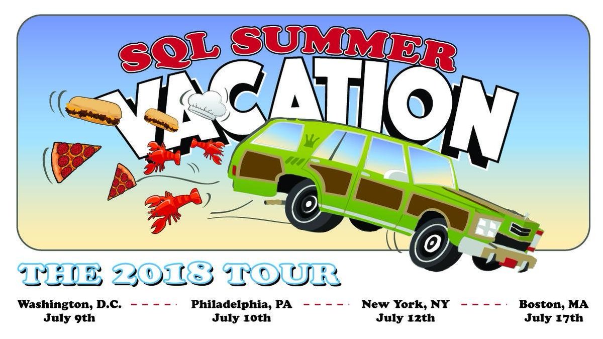 SentryOne's tweet photo. Guess who’s back? @kekline is hitting the road once again with his family for #SQLVacation 2018! This year, Kevin will be stopping at 6 user groups in 4 states! Register today: https://t.co/vIREg9JPjw https://t.co/ZzPoWpSWTz