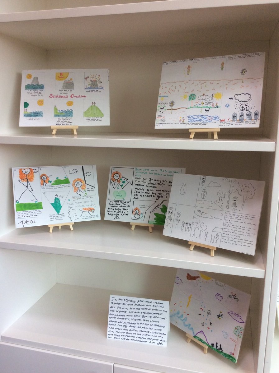 SPFSchools's tweet photo. Year 9 design their own #creationmyths @be_curious_spf @SPFRSP #learningfest https://t.co/ENwuUUHLne