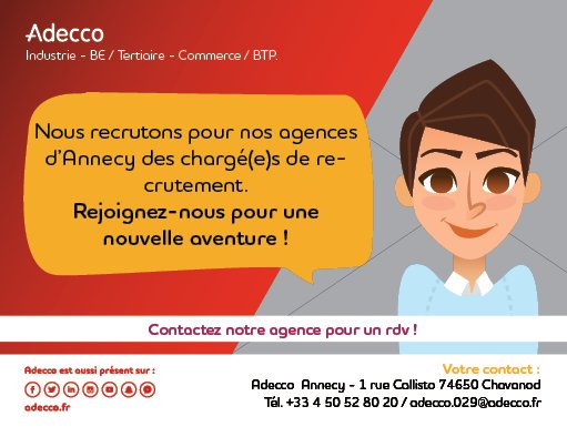 Nos équipes d'Annecy renforcent leurs équipes de Chargés de Recrutement en agence. Postulez ou passez le message !
jobs.net/j/JlutrEVH?job…
